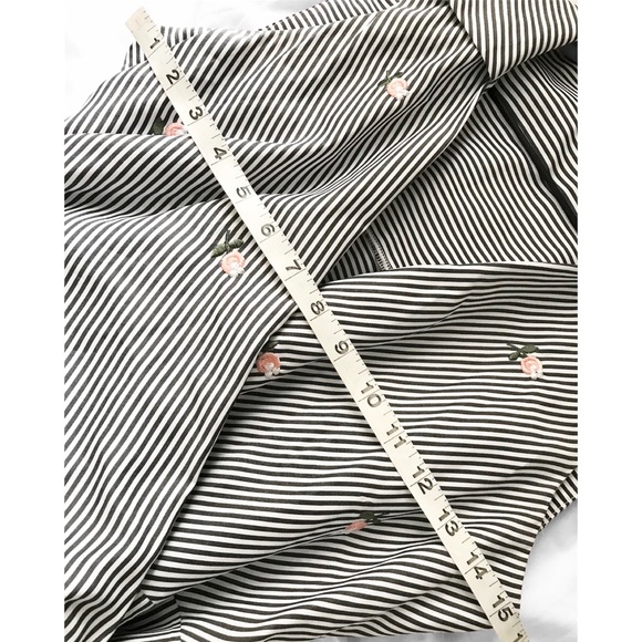 CALVIN KLEIN Women’s Embroidered-Stripe Waterfall Wrap Midi Dress - Picture 11 of 15